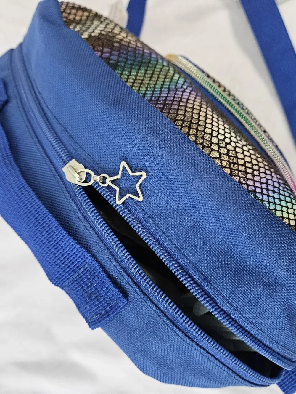 Blue Iridescent Crossbody Bag - Stylish Women's Shoulder Bag